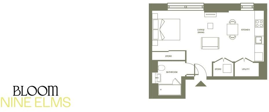 Bloom East, 55 Nine Elms Ln, Nine Elms, London SW11 7DG floorplan