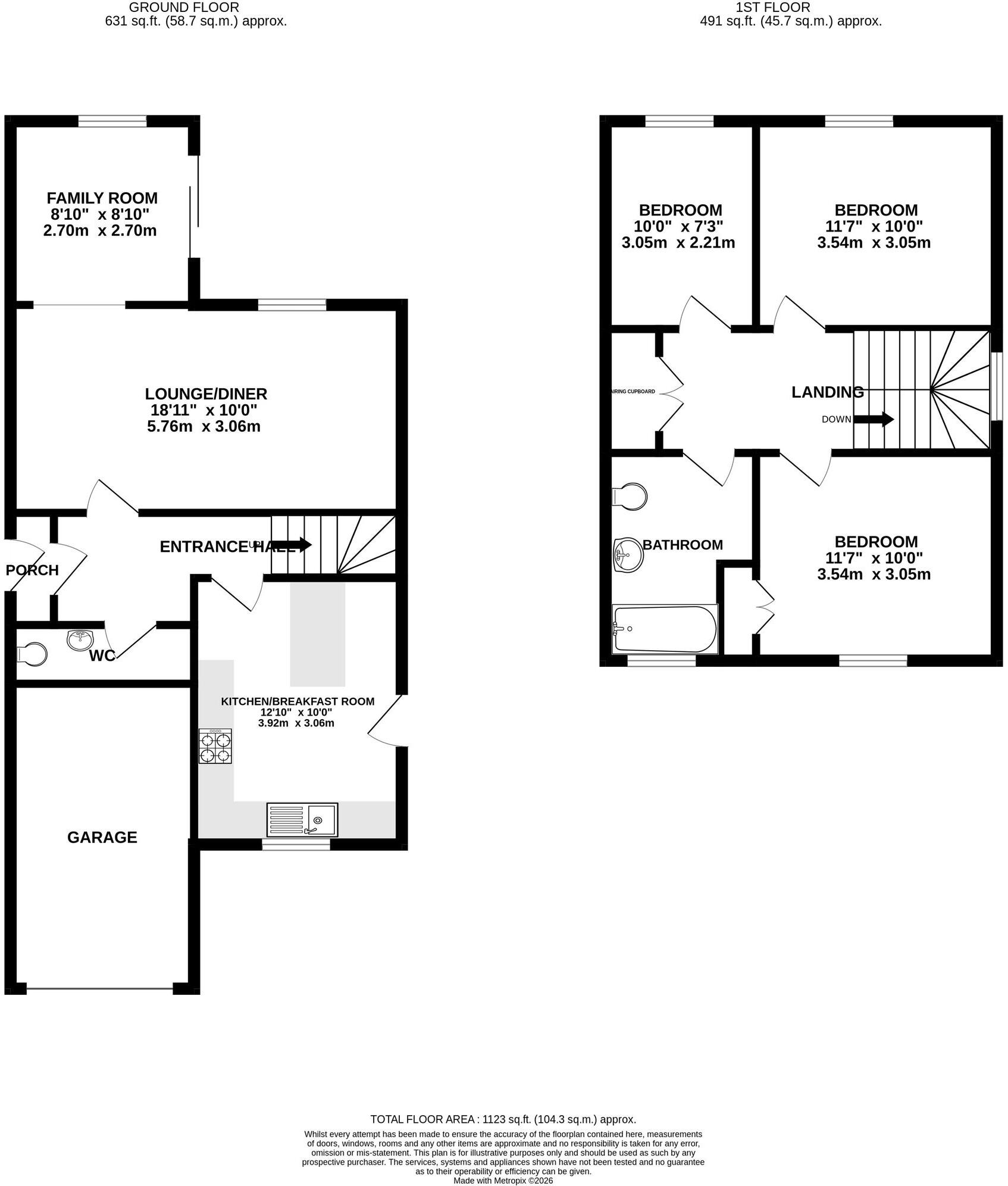 Margetts Road, Kempston, MK42 floorplan