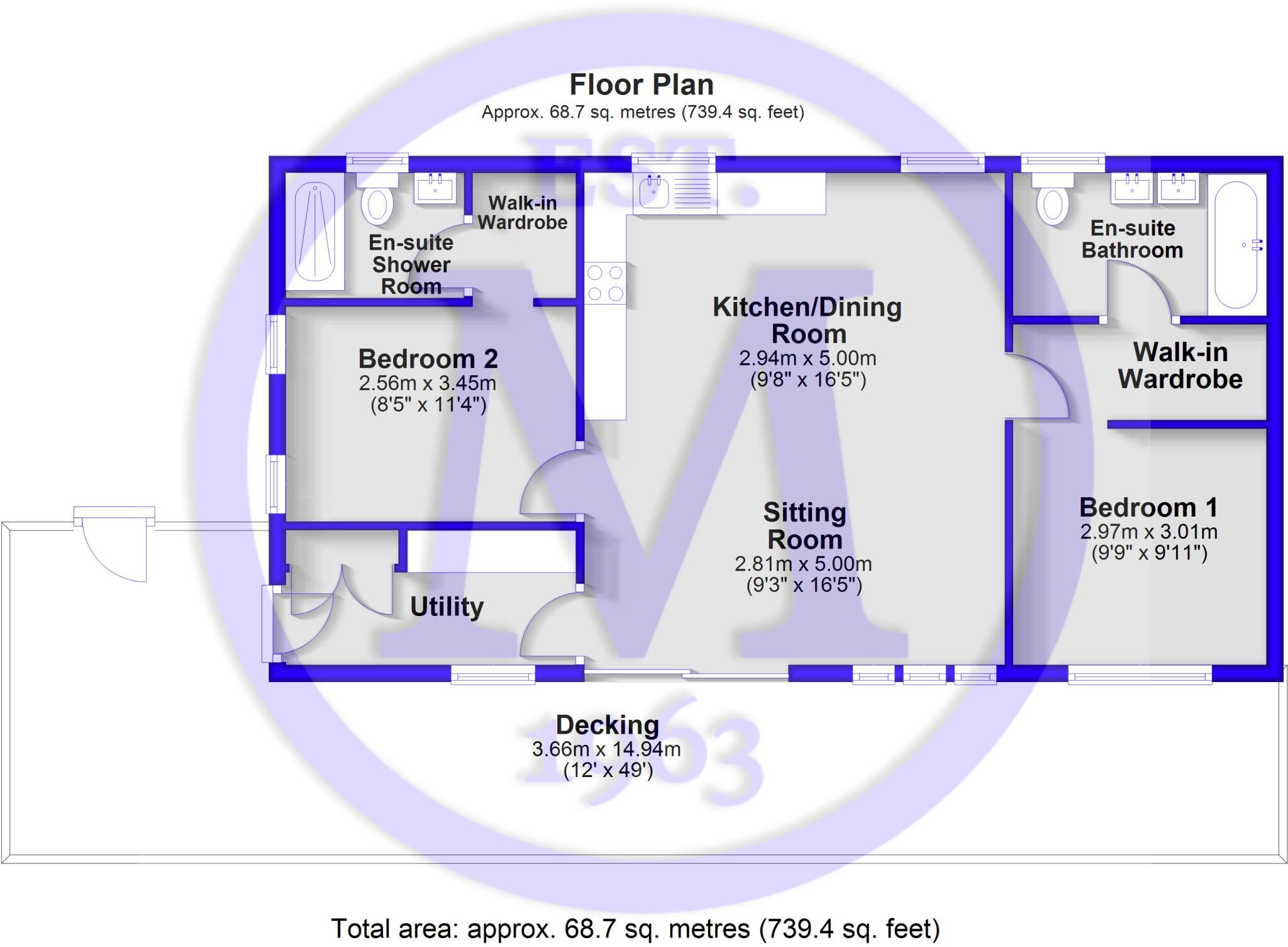 Amberwood, Shorefield Country Park, Downton, Hampshire, SO41 floorplan