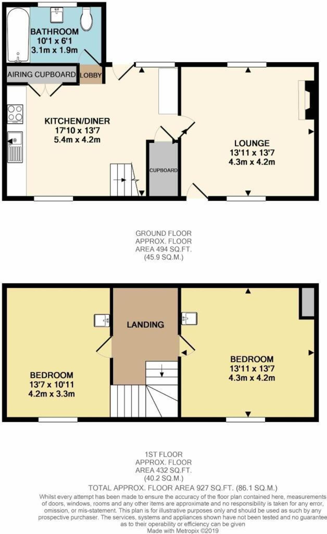 North Street, Tolleshunt D'arcy, CM9 floorplan