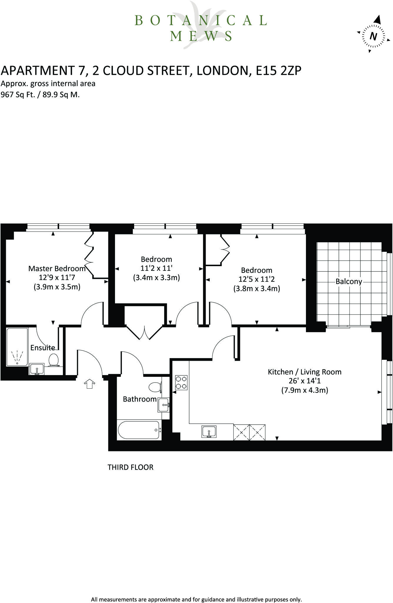 Cloud Street Sugar House Island E15 floorplan