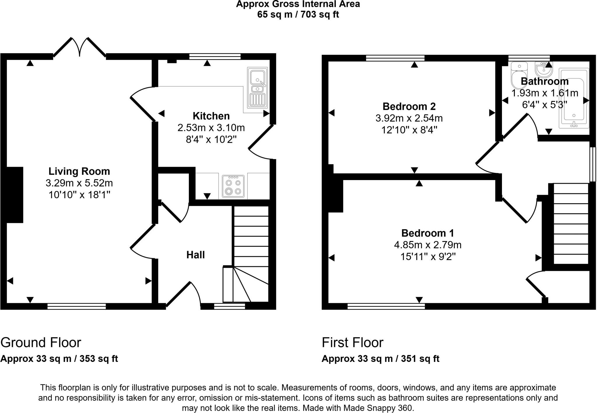 49 Mcculloch Road, Girvan, South Ayrshire KA26 0EF floorplan