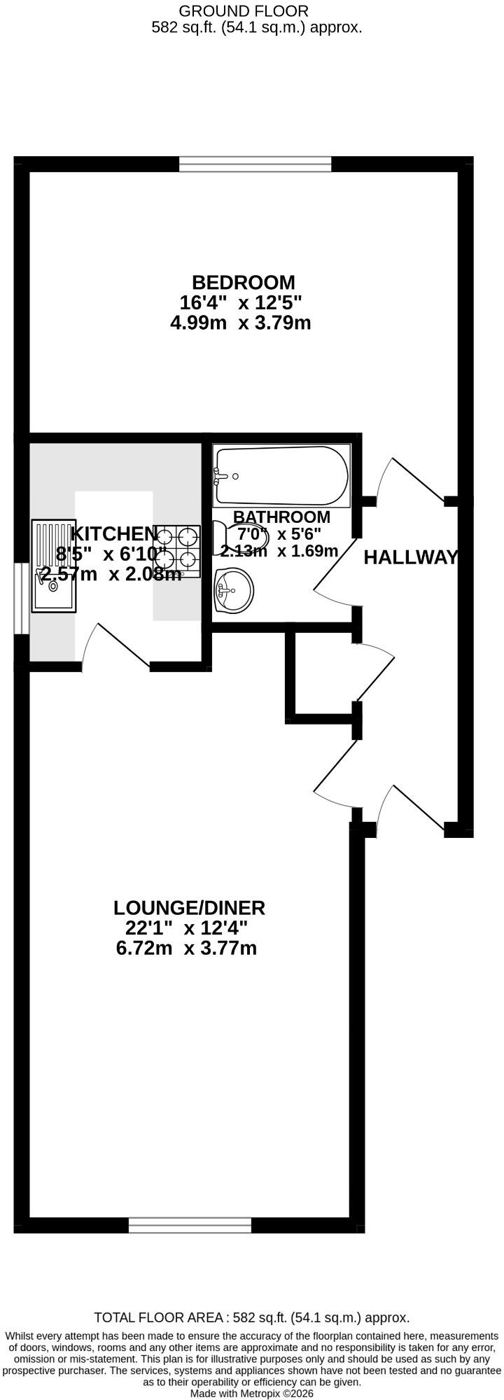 The Dovecote,  Ashwell floorplan