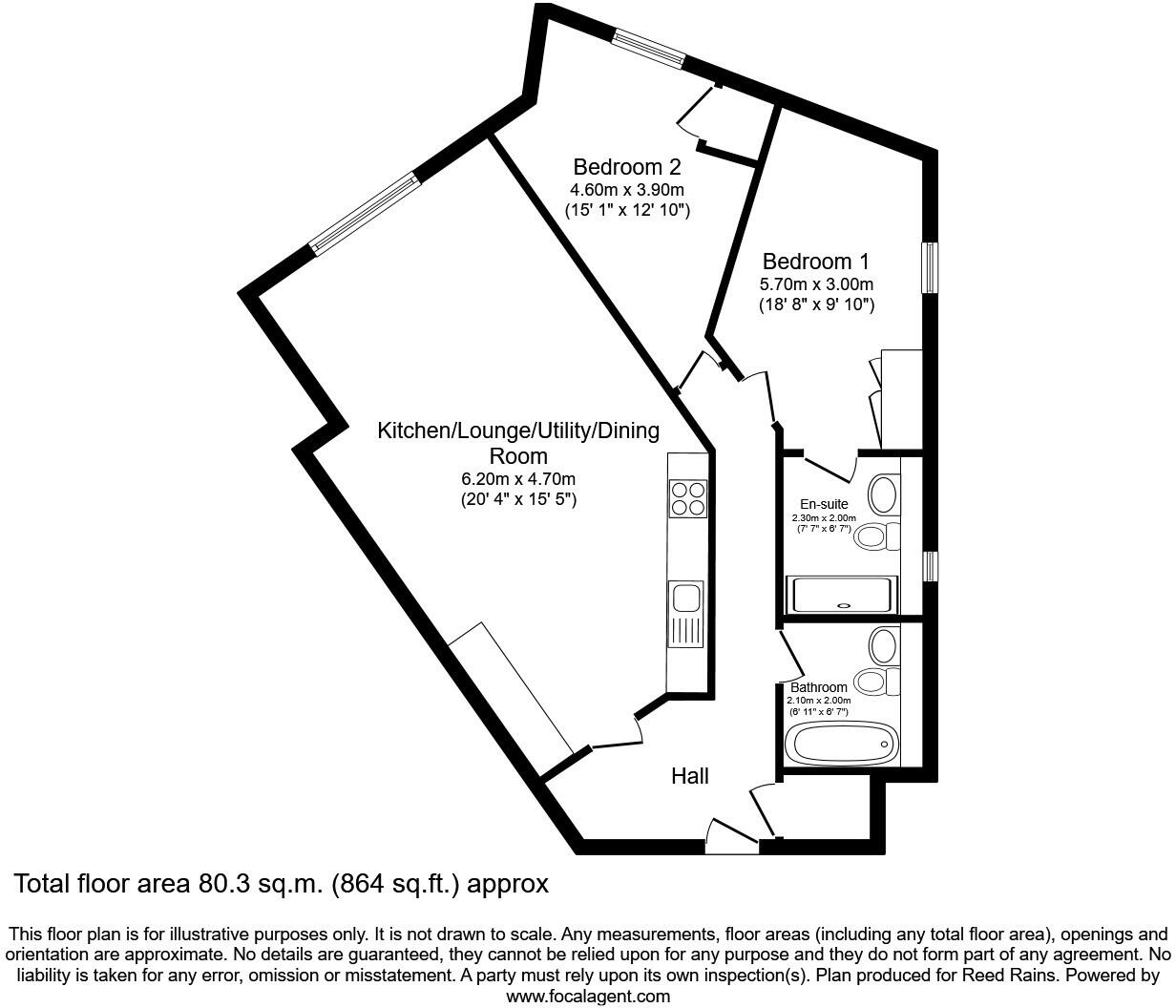 The Old Teapot, Compstall Road, Marple Bridge, Stockport, Cheshire, SK6 floorplan