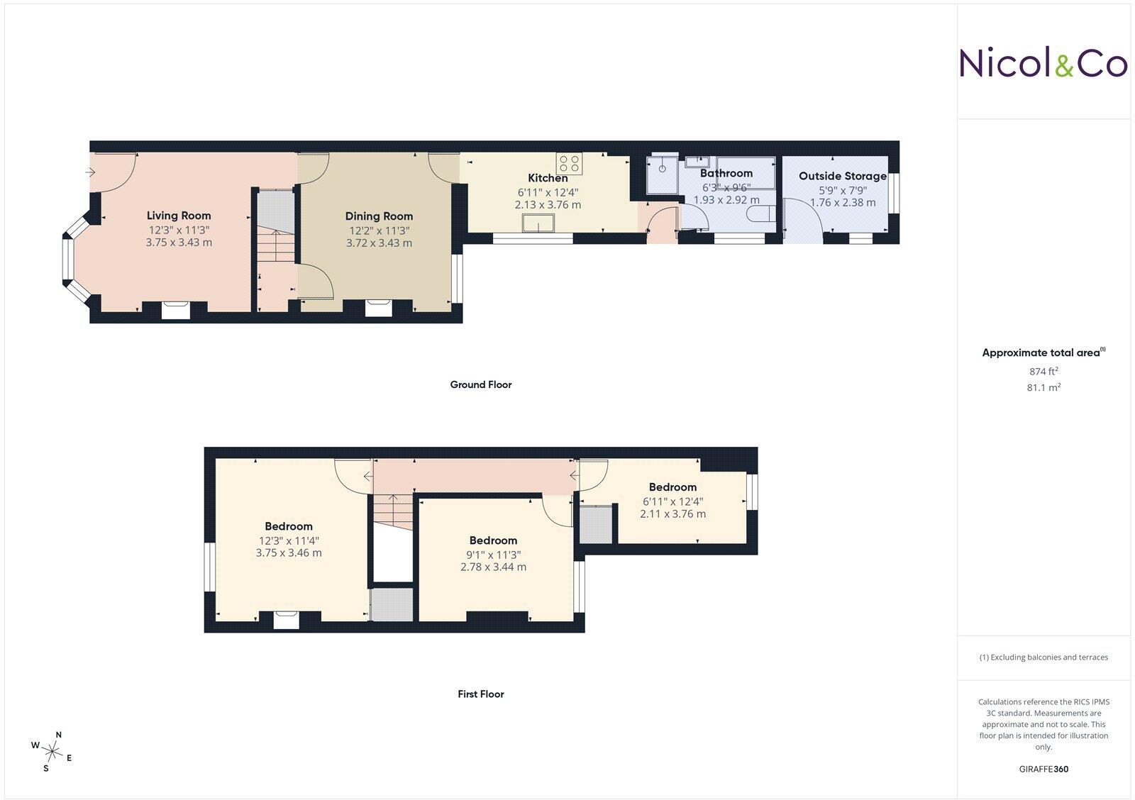 Buck Street, Worcester, Worcestershire, WR2 floorplan