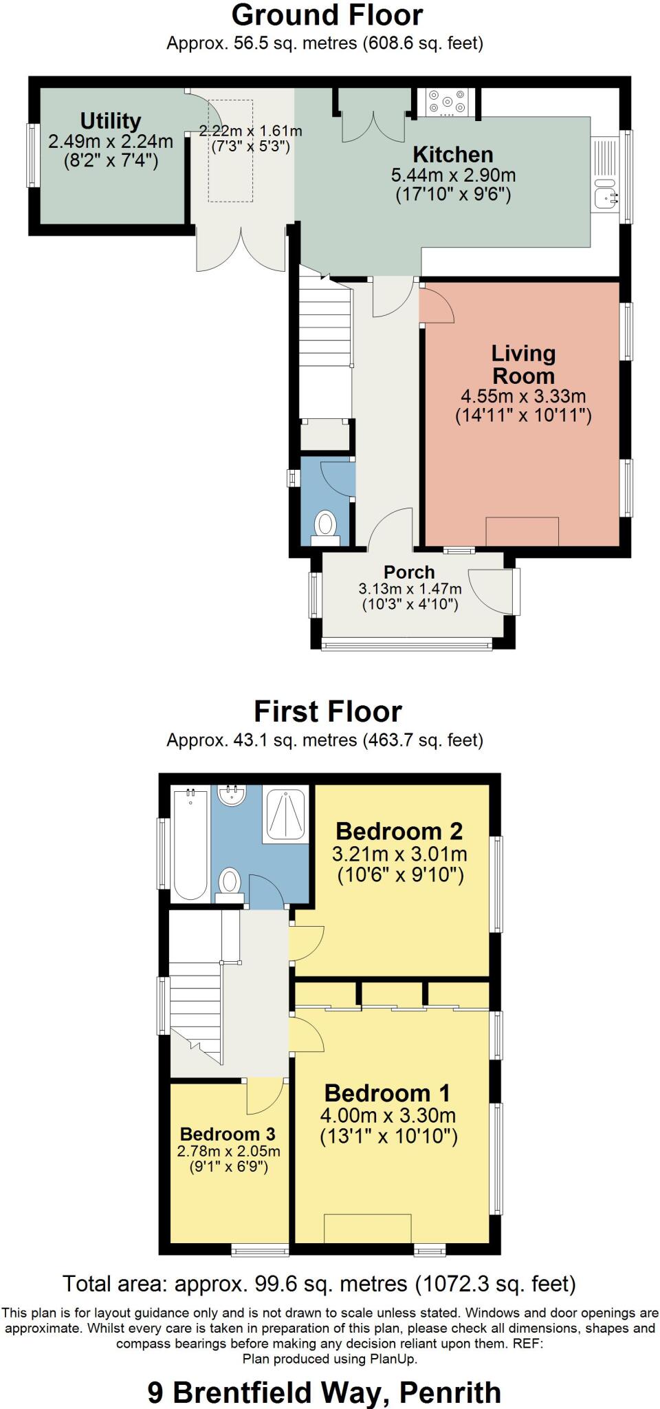 9 Brentfield Way, Penrith floorplan