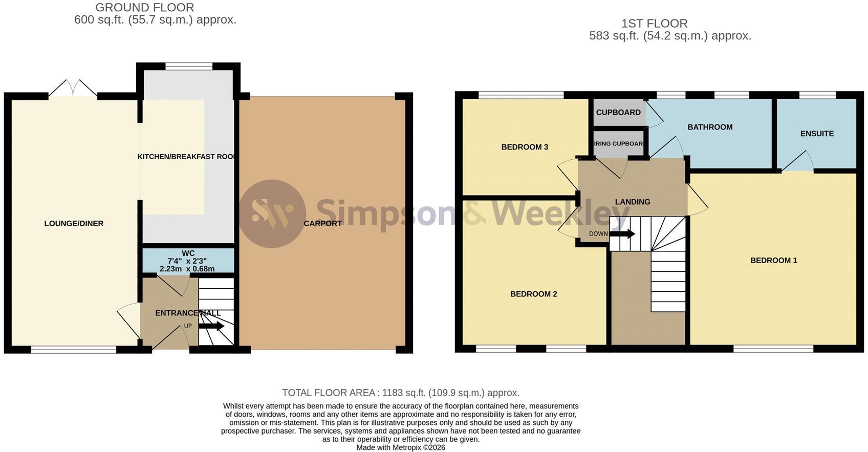 NN10, Palm Road, Rushden floorplan
