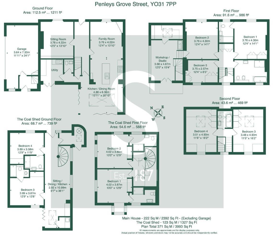 House & Detached Annexe, Penleys Grove Street, York floorplan