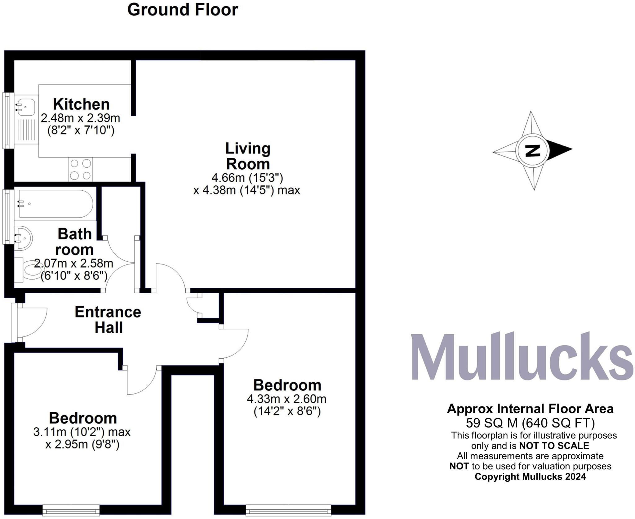 72, Pynchbek, Bishop's Stortford, Hertfordshire, CM23 floorplan