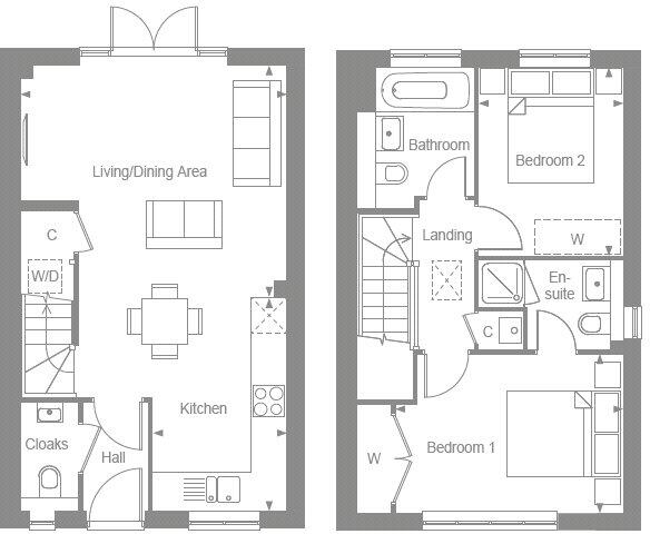 The Sidlesham, Manorwood, East Lane, West Horsley, KT24 floorplan
