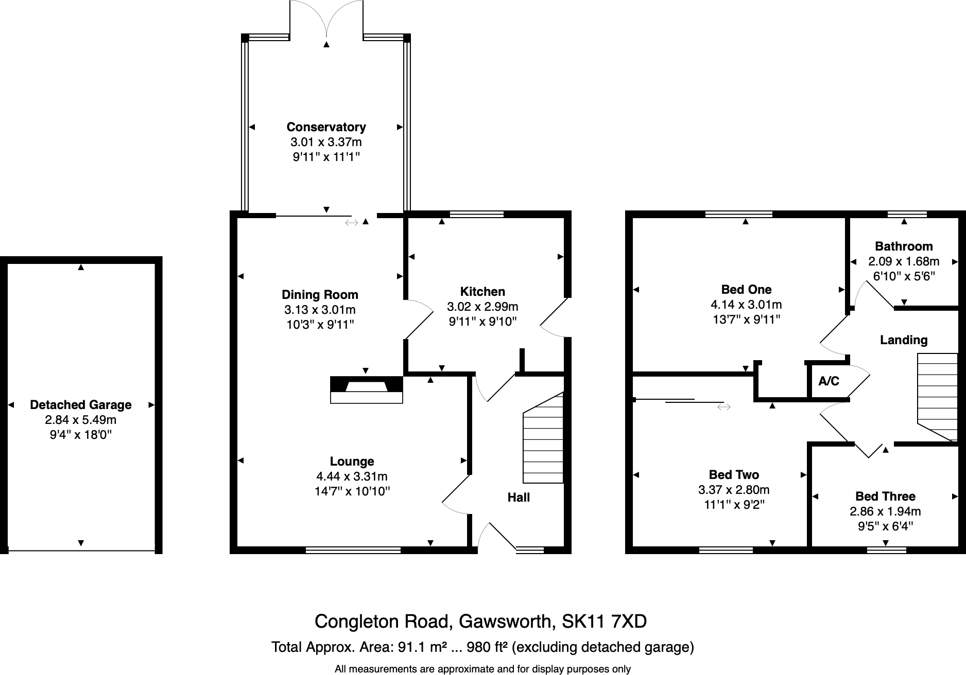 157, Congleton Road floorplan