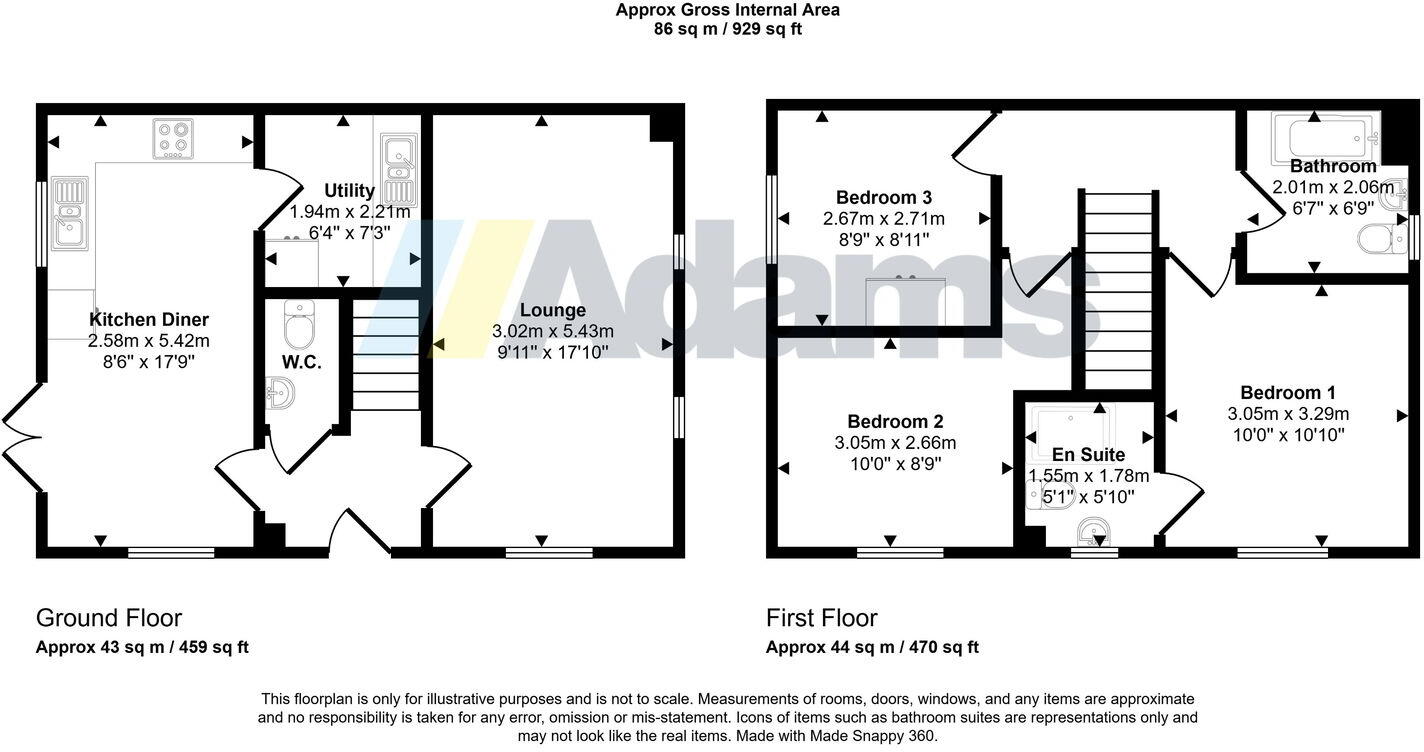 Sawston Cross, Sandymoor floorplan