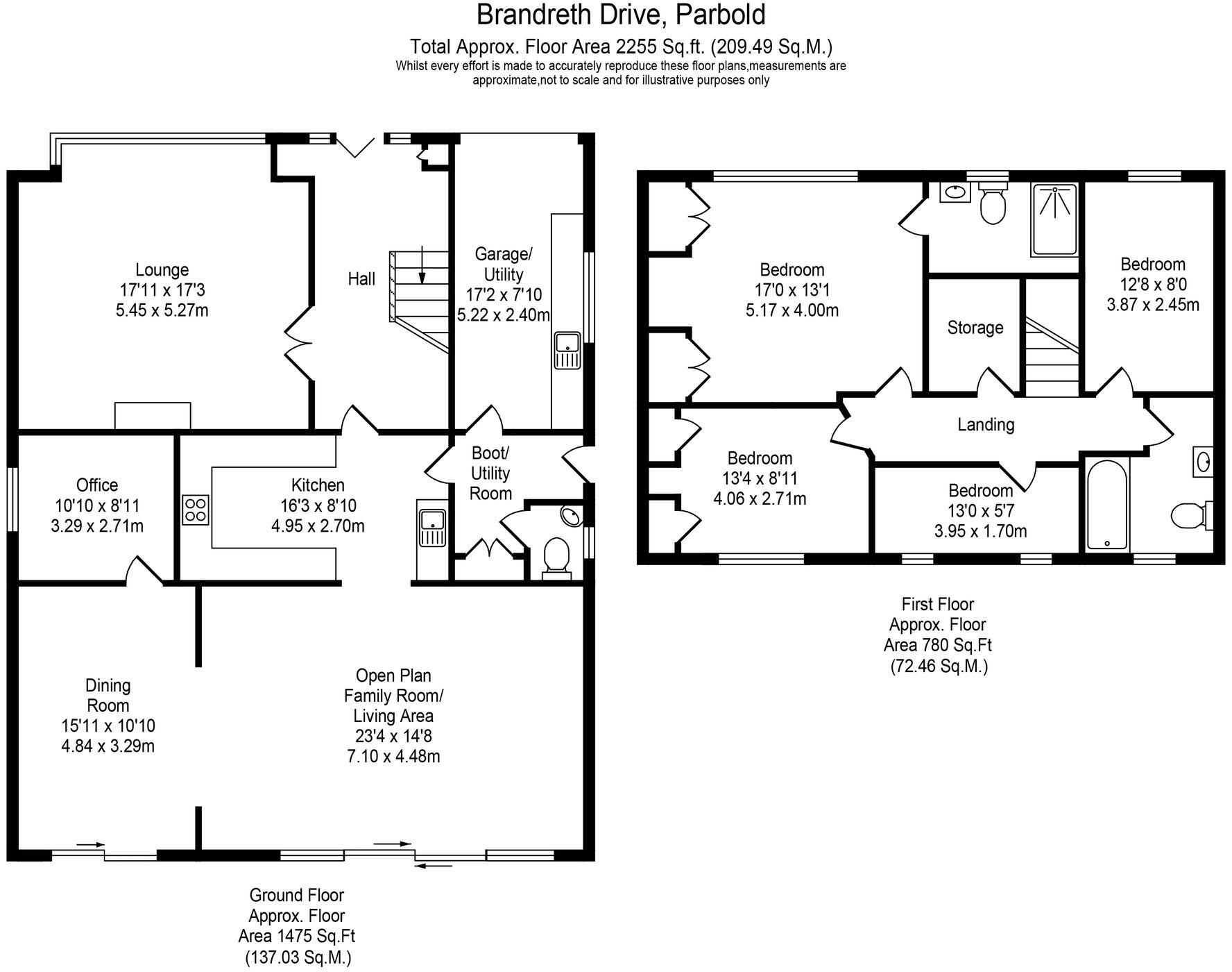 Brandreth Drive, Parbold, WN8 floorplan
