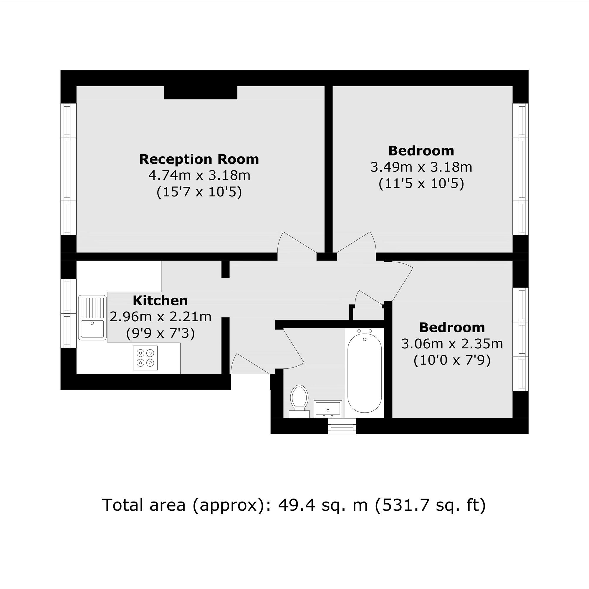 Brockley Rise, Forest Hill floorplan
