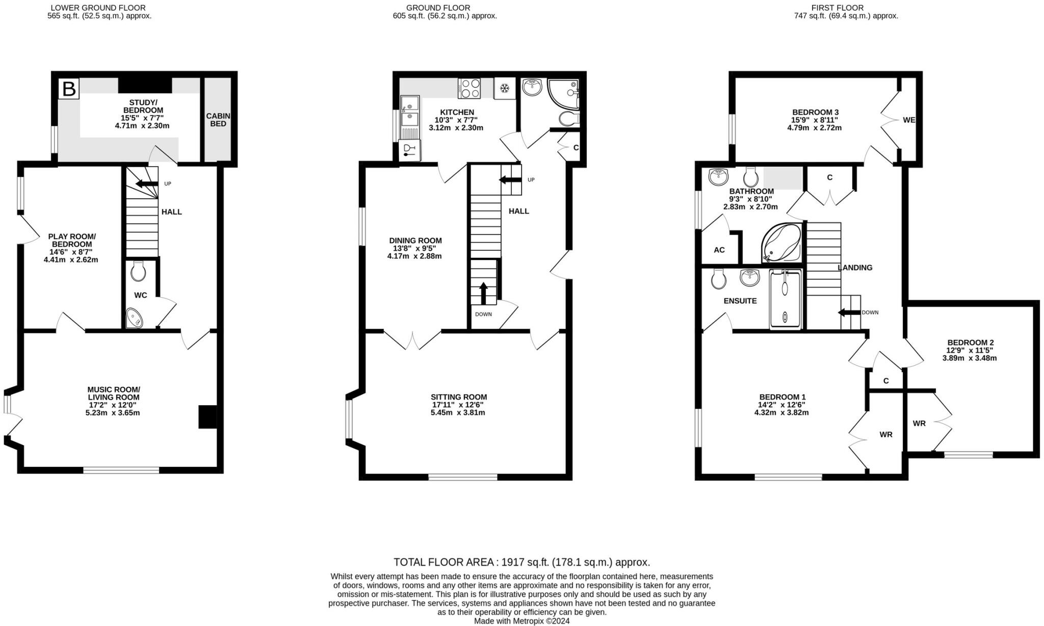 South Horrington, Wells floorplan