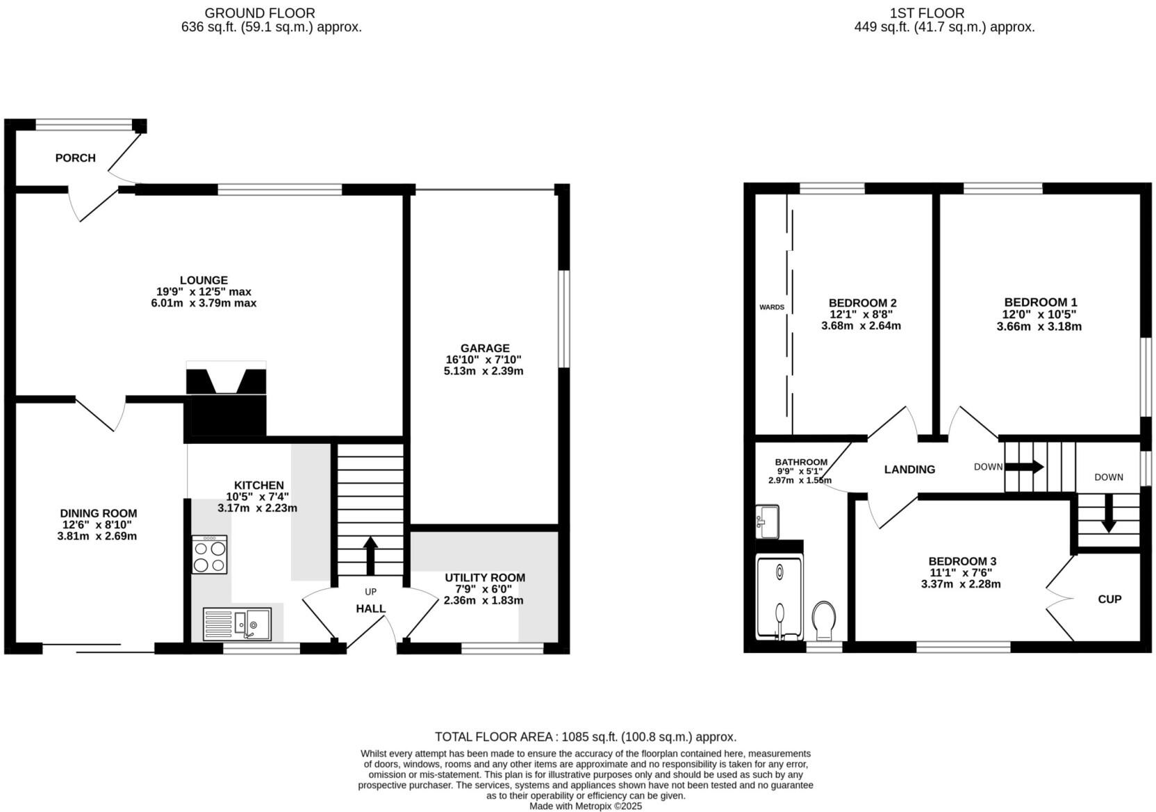 41 Lhon Vane Close, Onchan, IM3 3BB floorplan