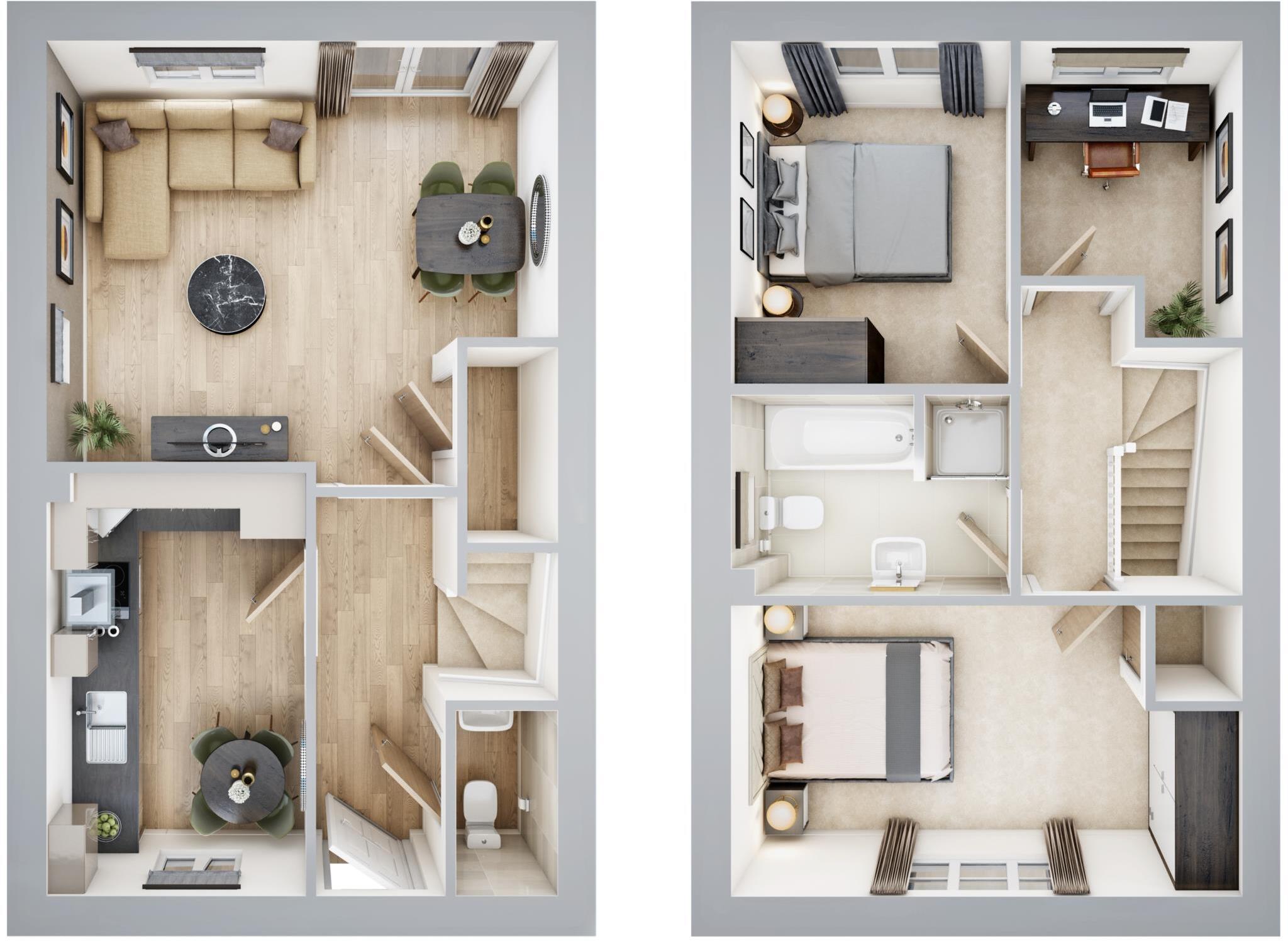 The Brampton, Foxglove View, Buckland Brewer floorplan
