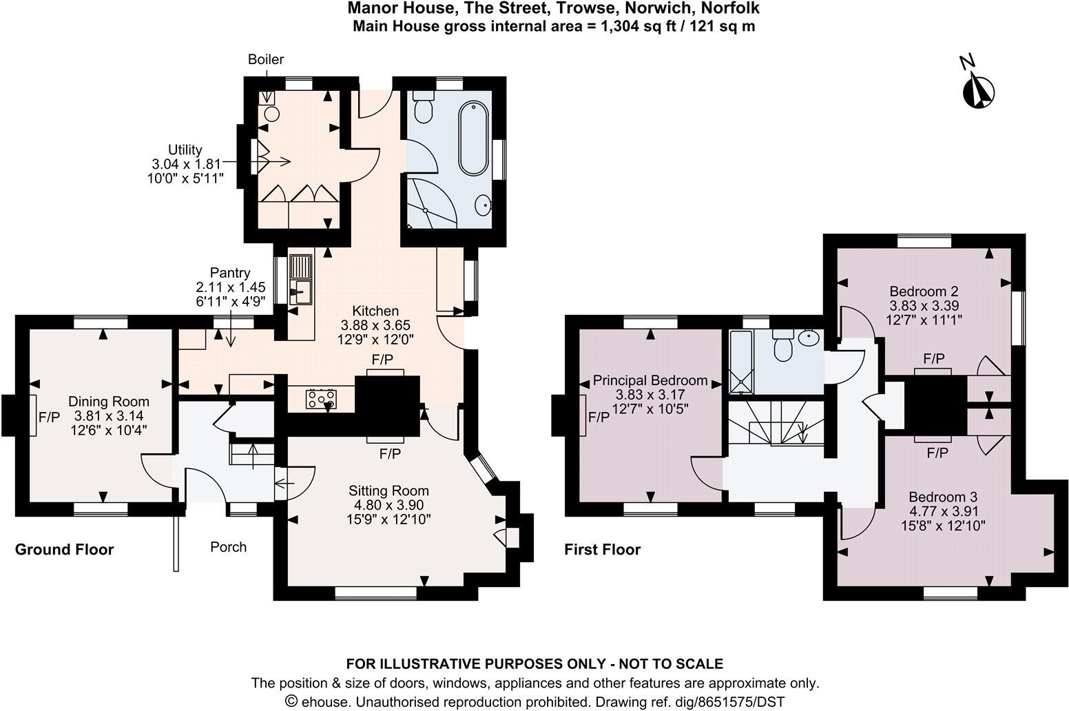 The Street, Trowse, Norwich, Norfolk, NR14 floorplan