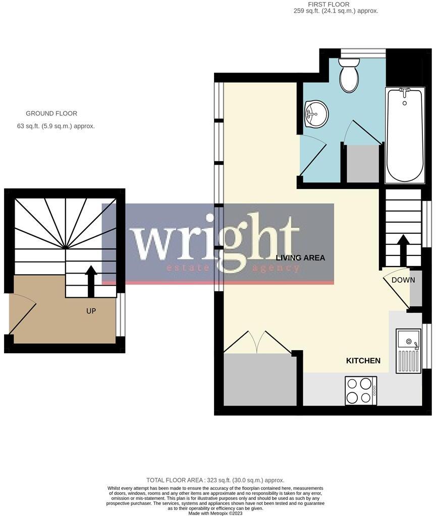 Granville Rise, Totland Bay floorplan