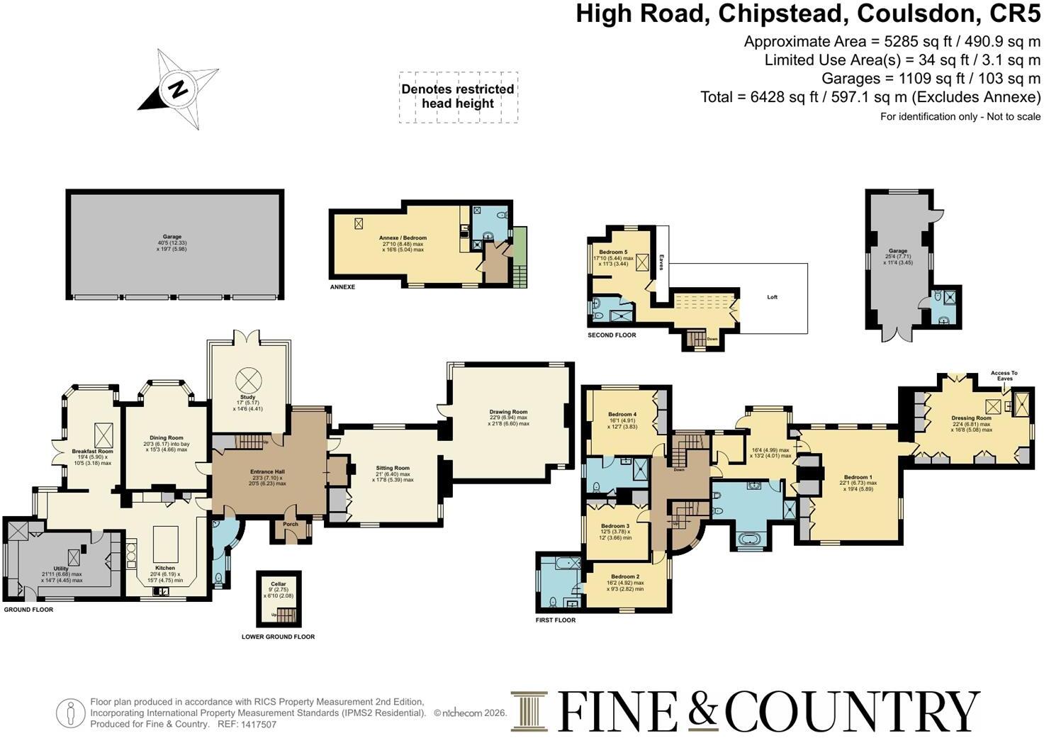 High Road, Chipstead, Surrey floorplan