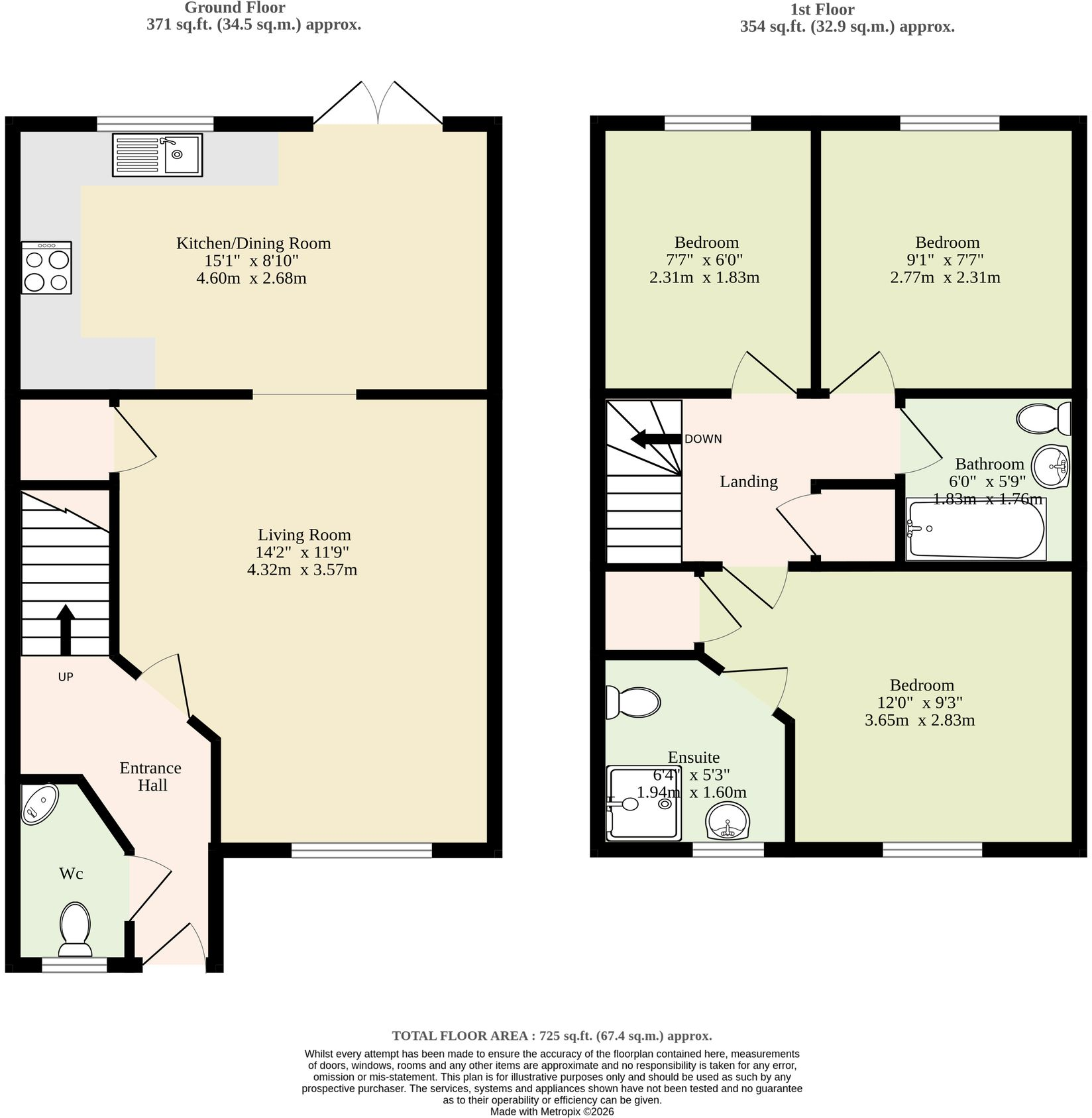 Ellis Drive, Bradwell floorplan