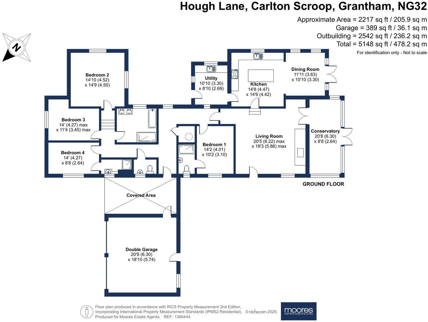 Stone Horse Farm, Carlton Scroop floorplan