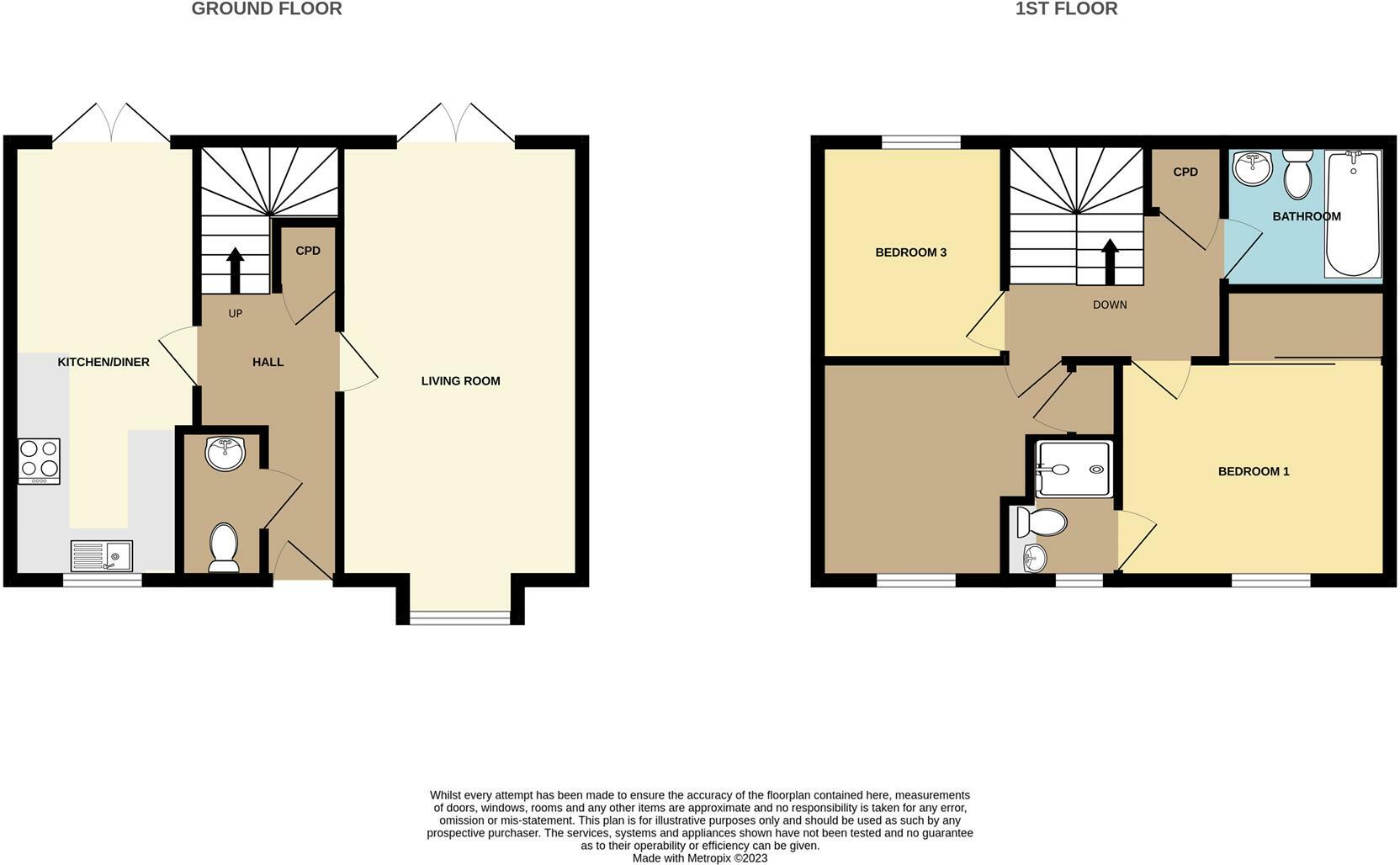 Cuddra Road, St. Austell floorplan