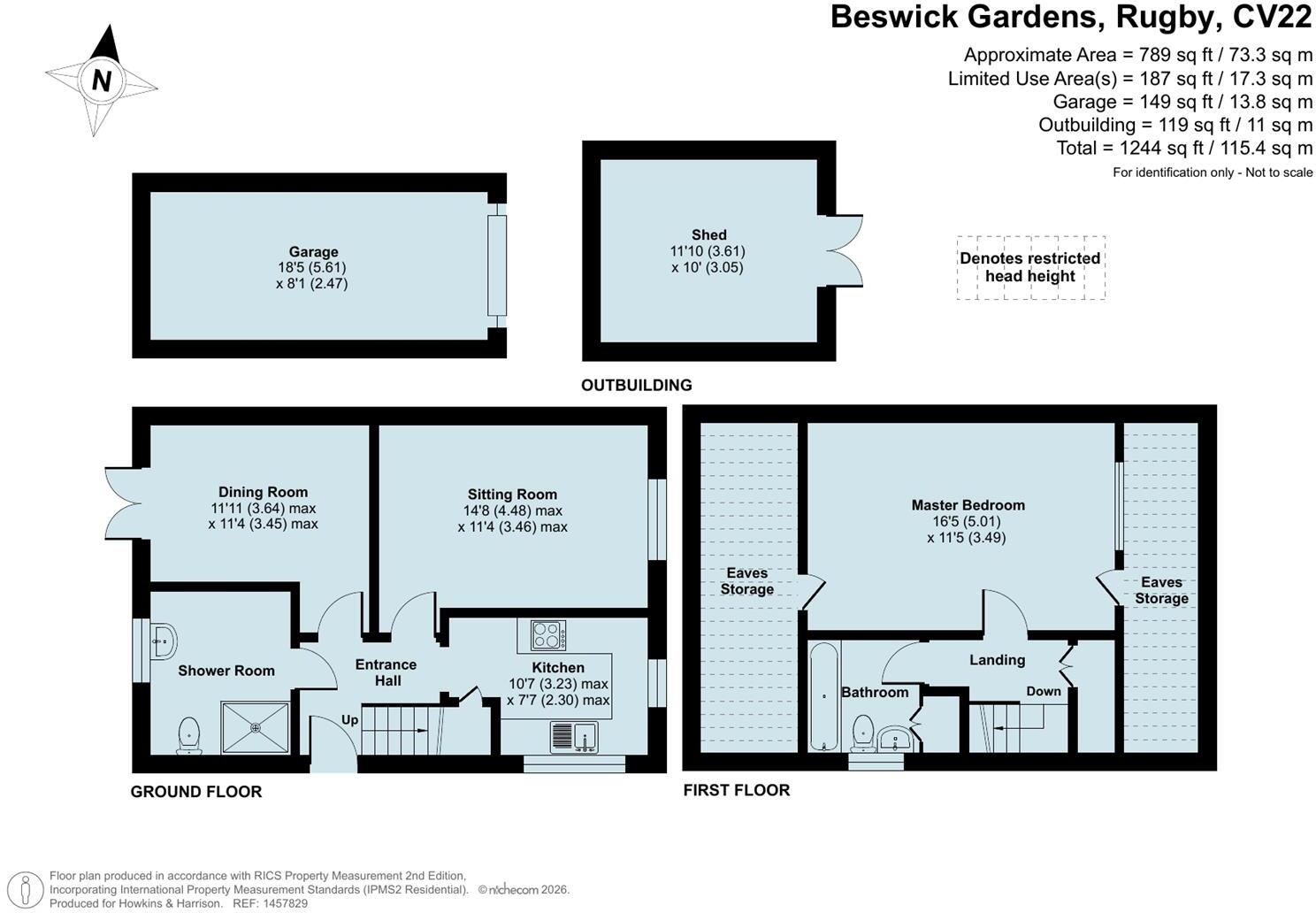 Beswick Gardens, Rugby, CV22 floorplan