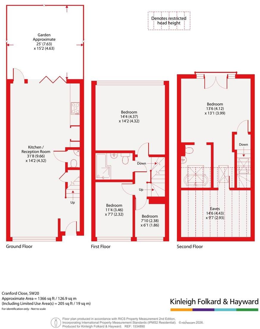 Cranford Close, Wimbledon, London, SW20 floorplan