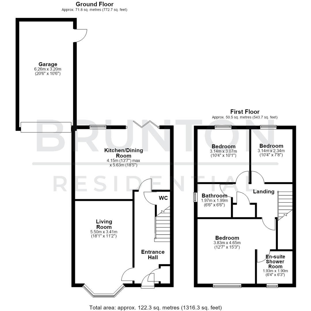 Beech Crescent, Throckley, NE15 floorplan