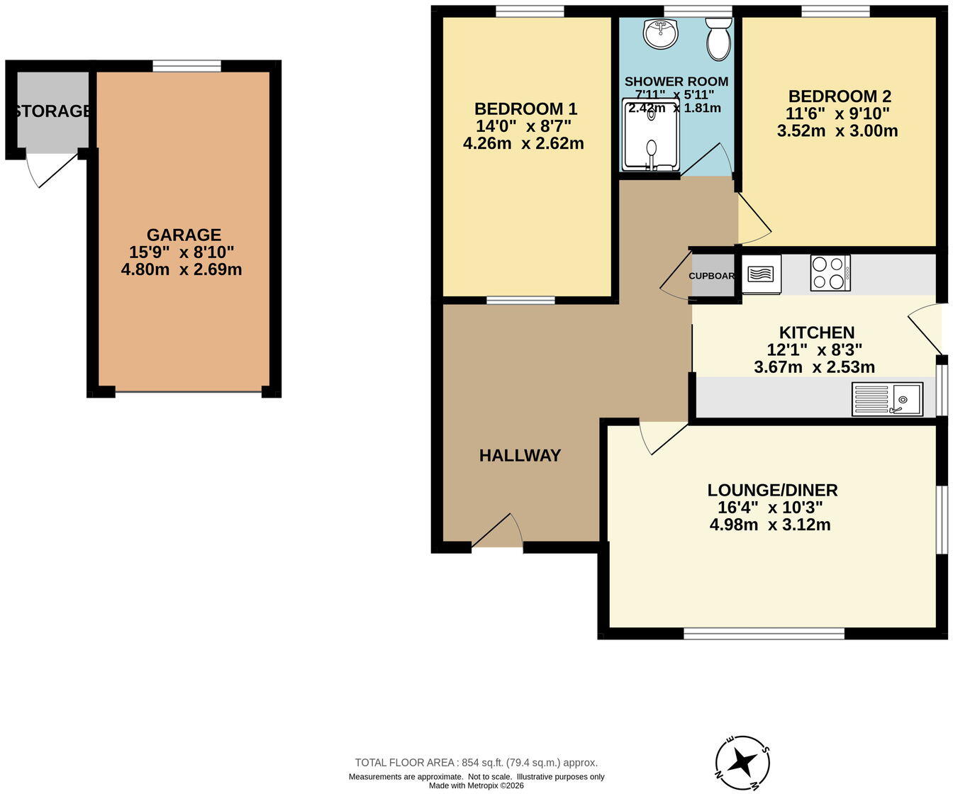 Belle Vue Rise, Hooe, Plymouth floorplan
