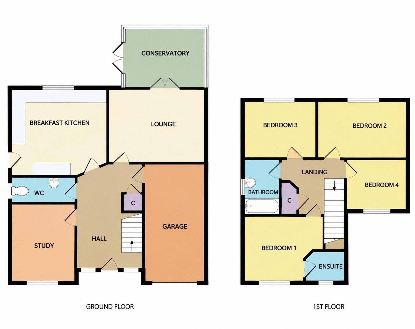 Baden Powell Close, Cannock Wood, WS15 4QZ floorplan