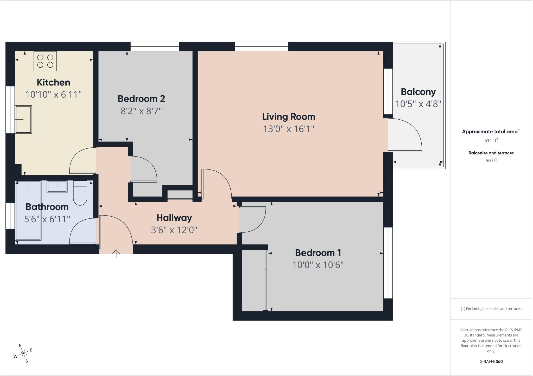 The Riviera, Sandgate, Folkestone, Kent, CT20 floorplan