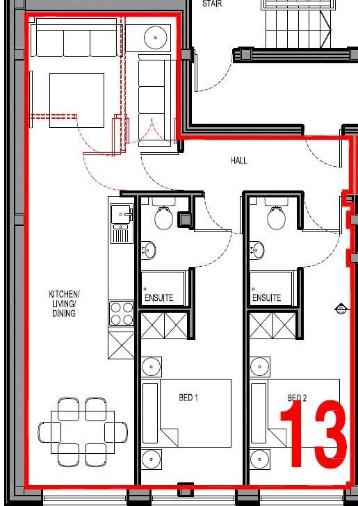 Apt 13 Qube, Sheffield, S1 floorplan