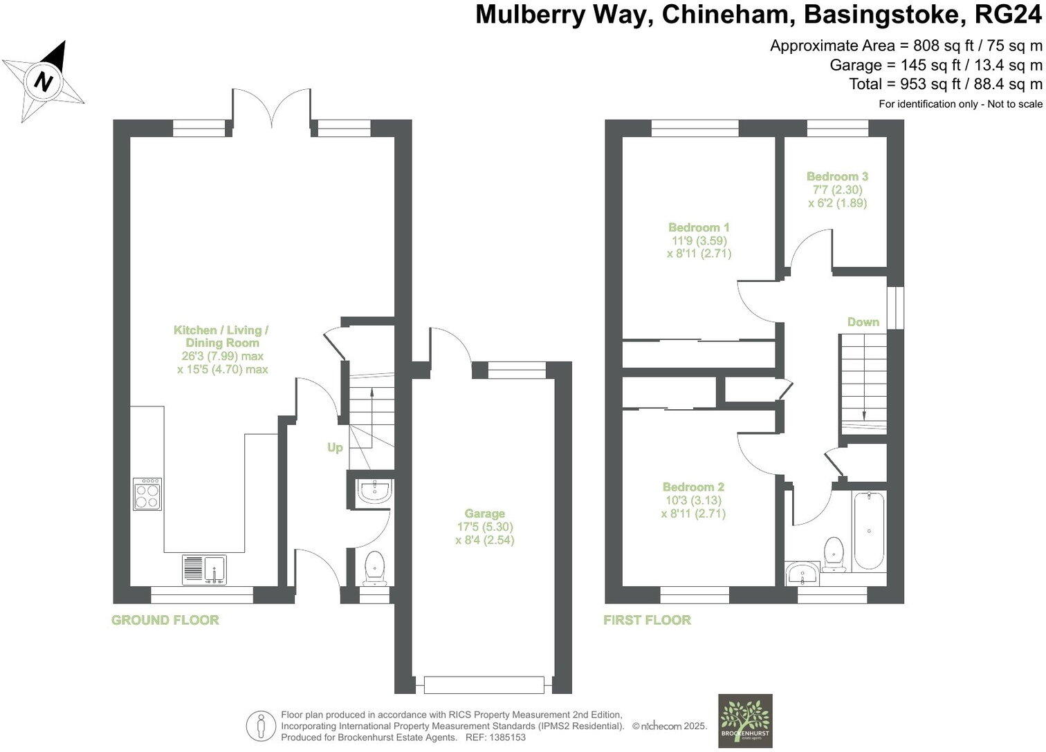 Mulberry Way, Basingstoke RG24 8TZ floorplan