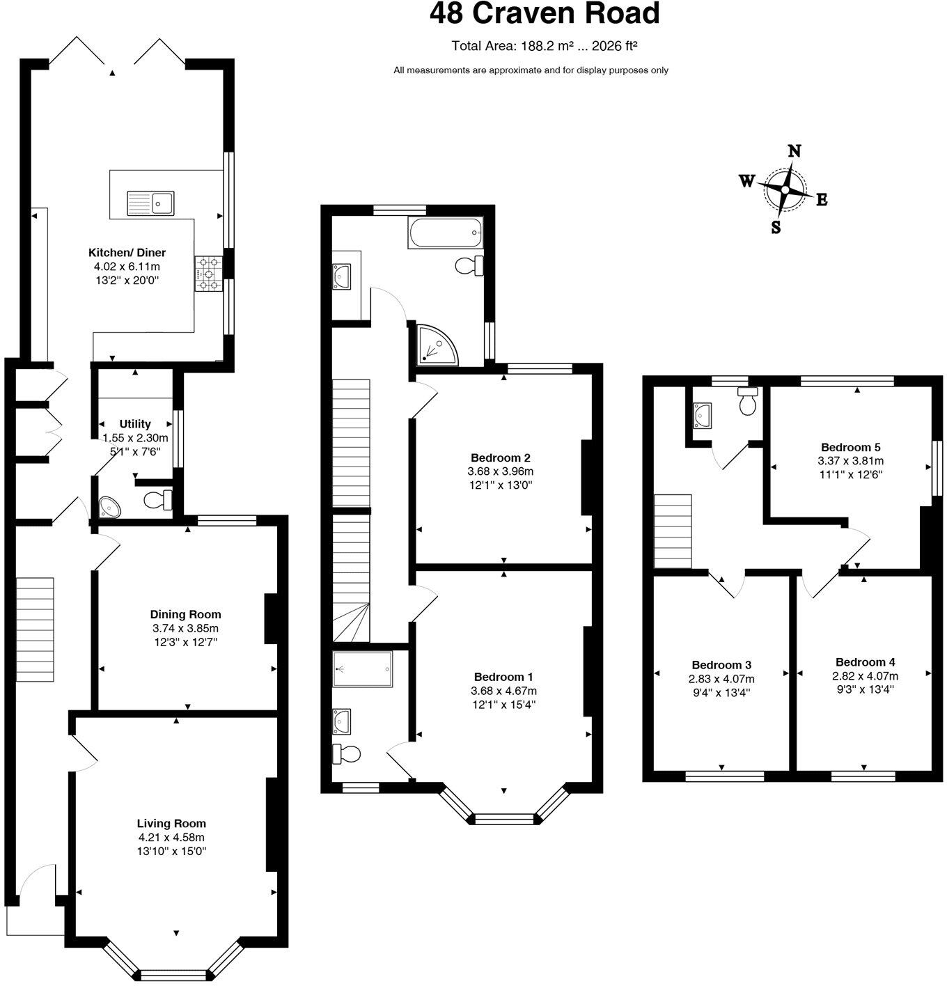 Craven Road, Newbury, Berkshire, RG14 floorplan