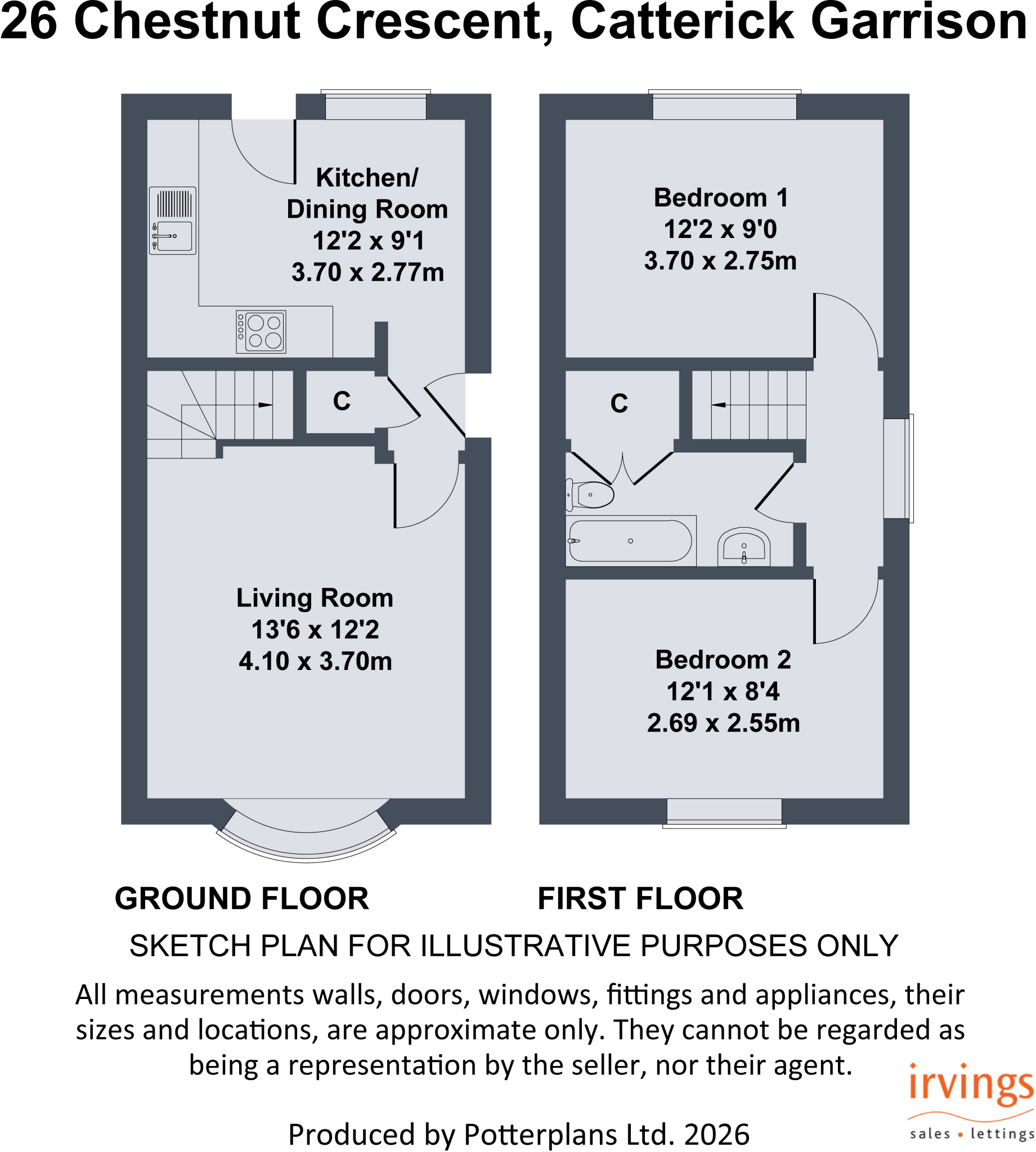 Chestnut Crescent, Catterick Garrison floorplan