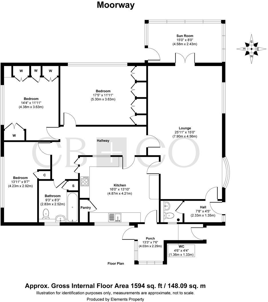 Moorway, Breadsall, Derby floorplan