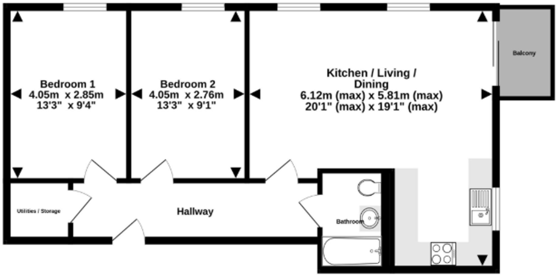 Arnos Vale, Paintworks, BS4 floorplan