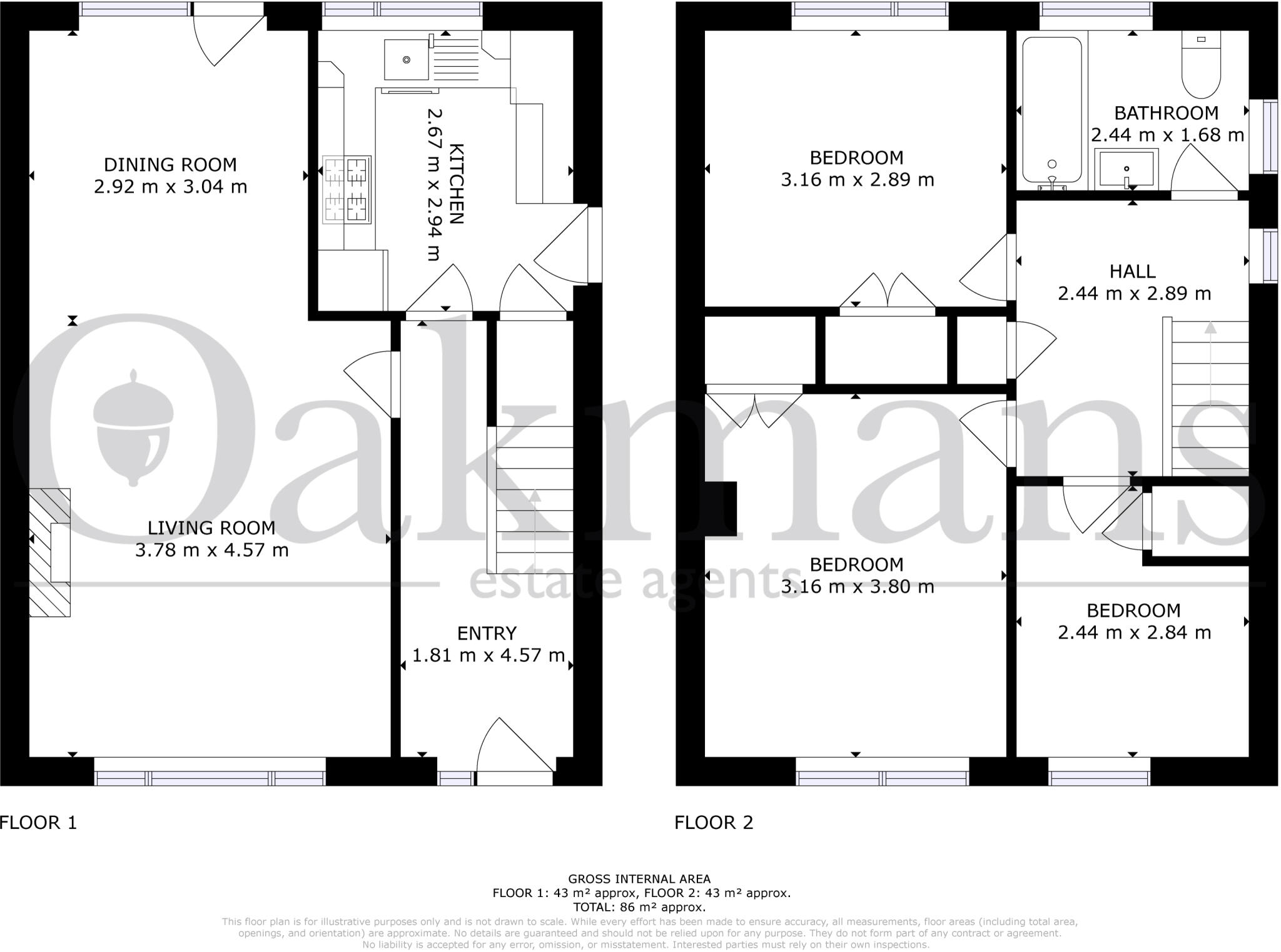 Peel Walk, Birmingham, B17 floorplan