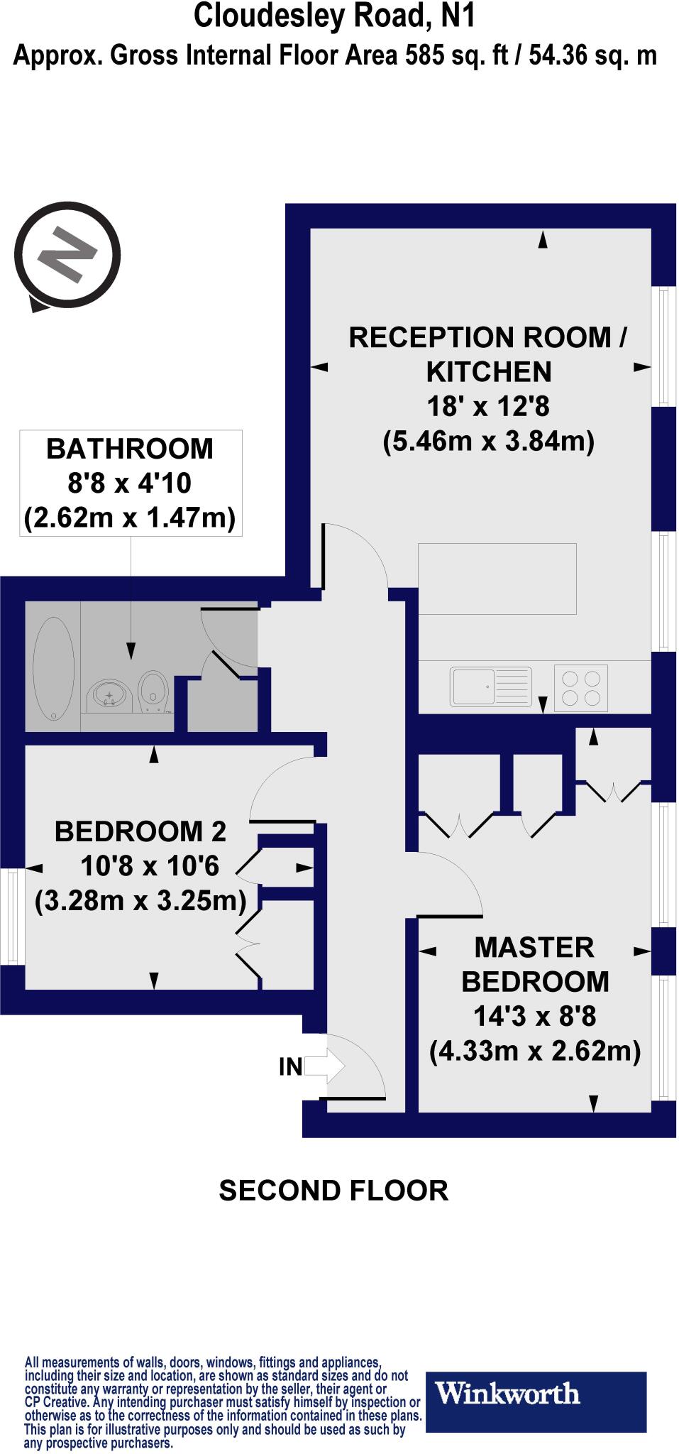 Cloudesley Road, Angel, N1 floorplan