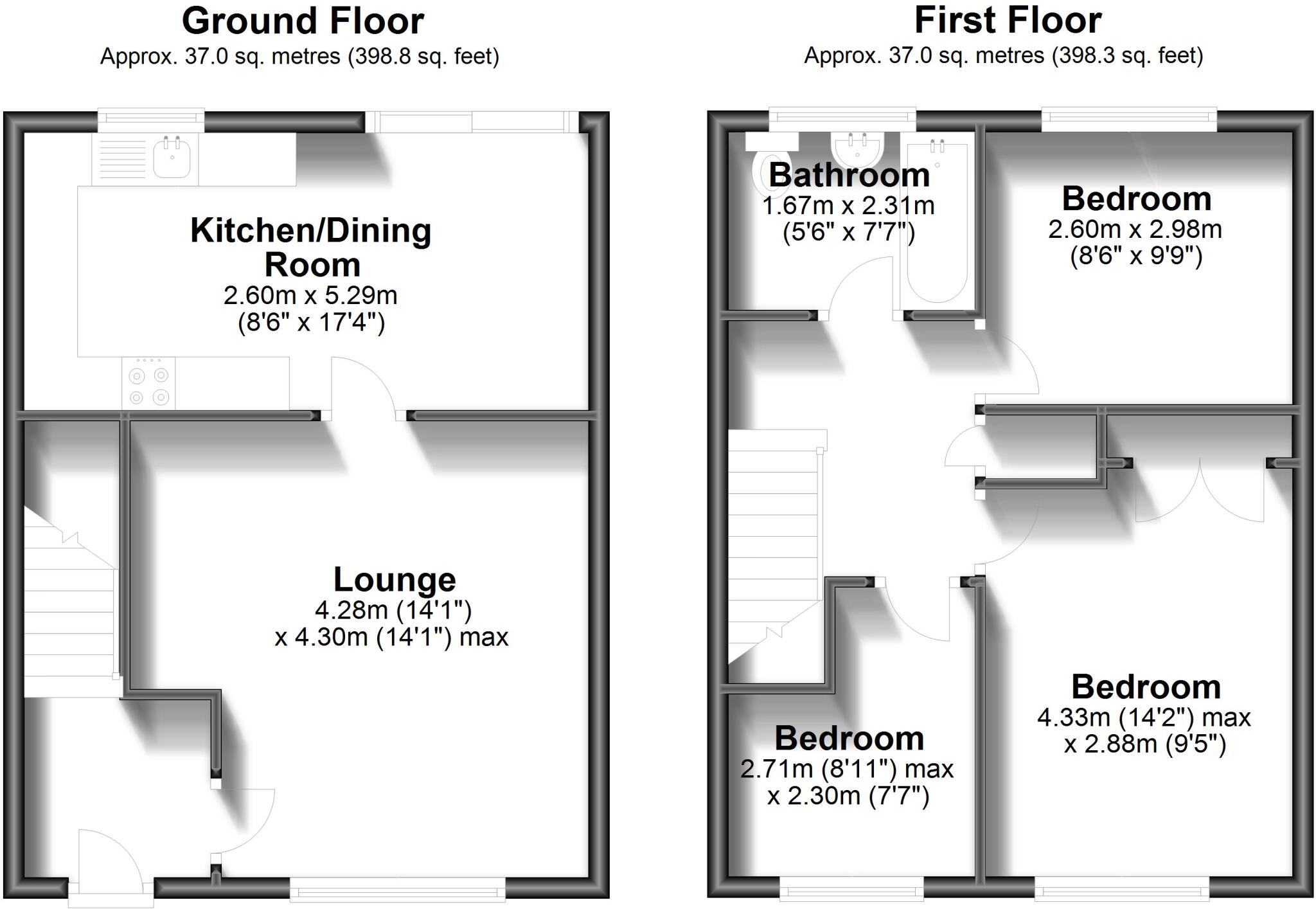 Field Avenue Canterbury CT1 floorplan