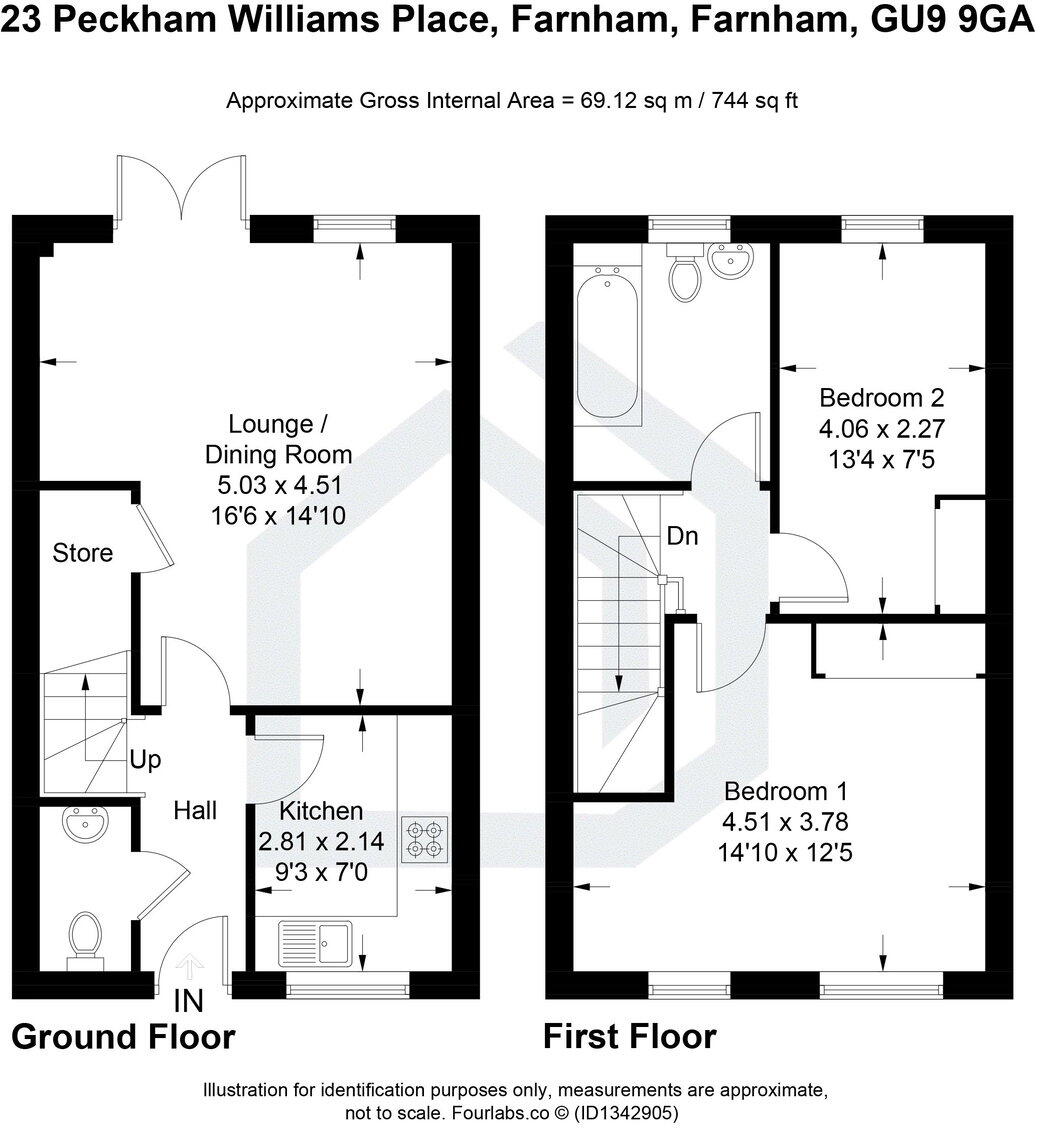 Peckham Williams Place, Badshot Lea, Farnham, GU9 9GA floorplan