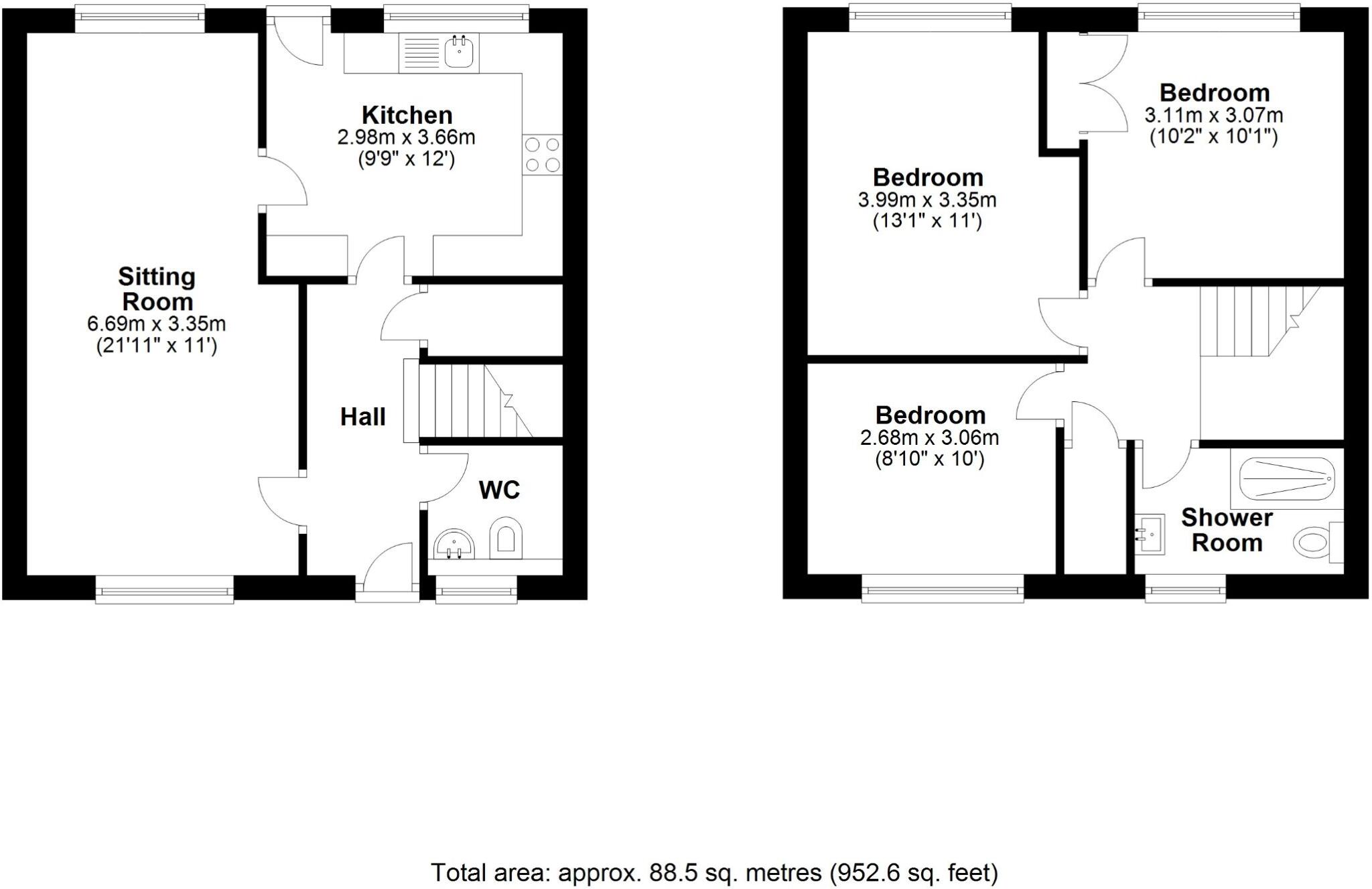 Newfields, Berwick-upon-Tweed floorplan