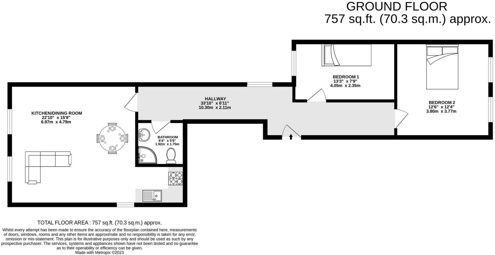 Chaplin Road, Willesden Green, NW2 floorplan