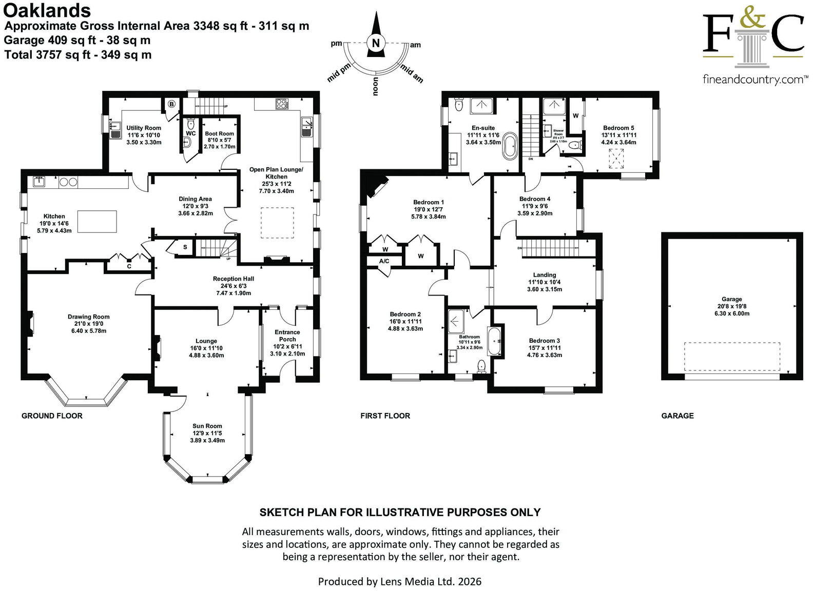 Oaklands, Star Street, Ulverston, Cumbria, LA12 7BY floorplan