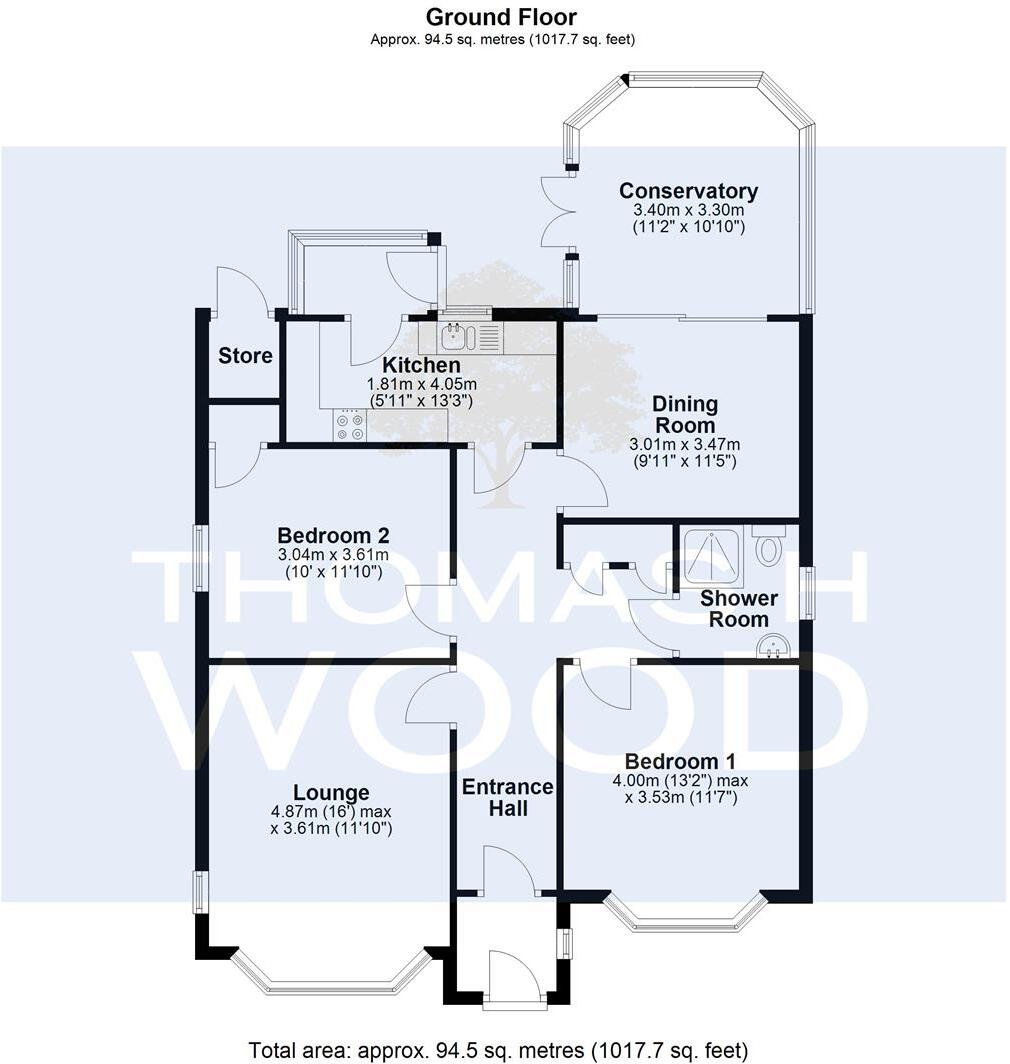 Heol Cae-Rhys, Cardiff floorplan
