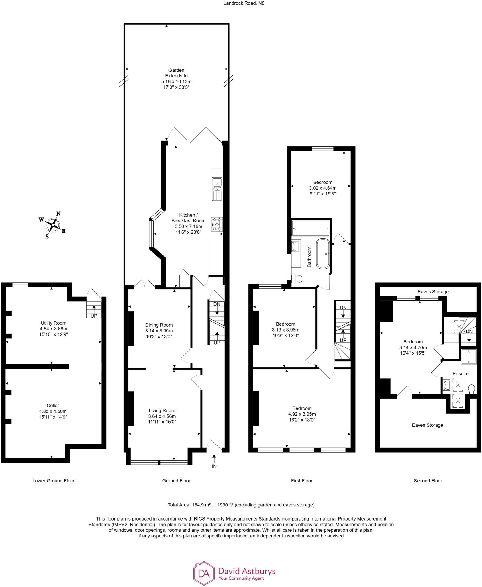 Landrock Road, Crouch End N8 floorplan