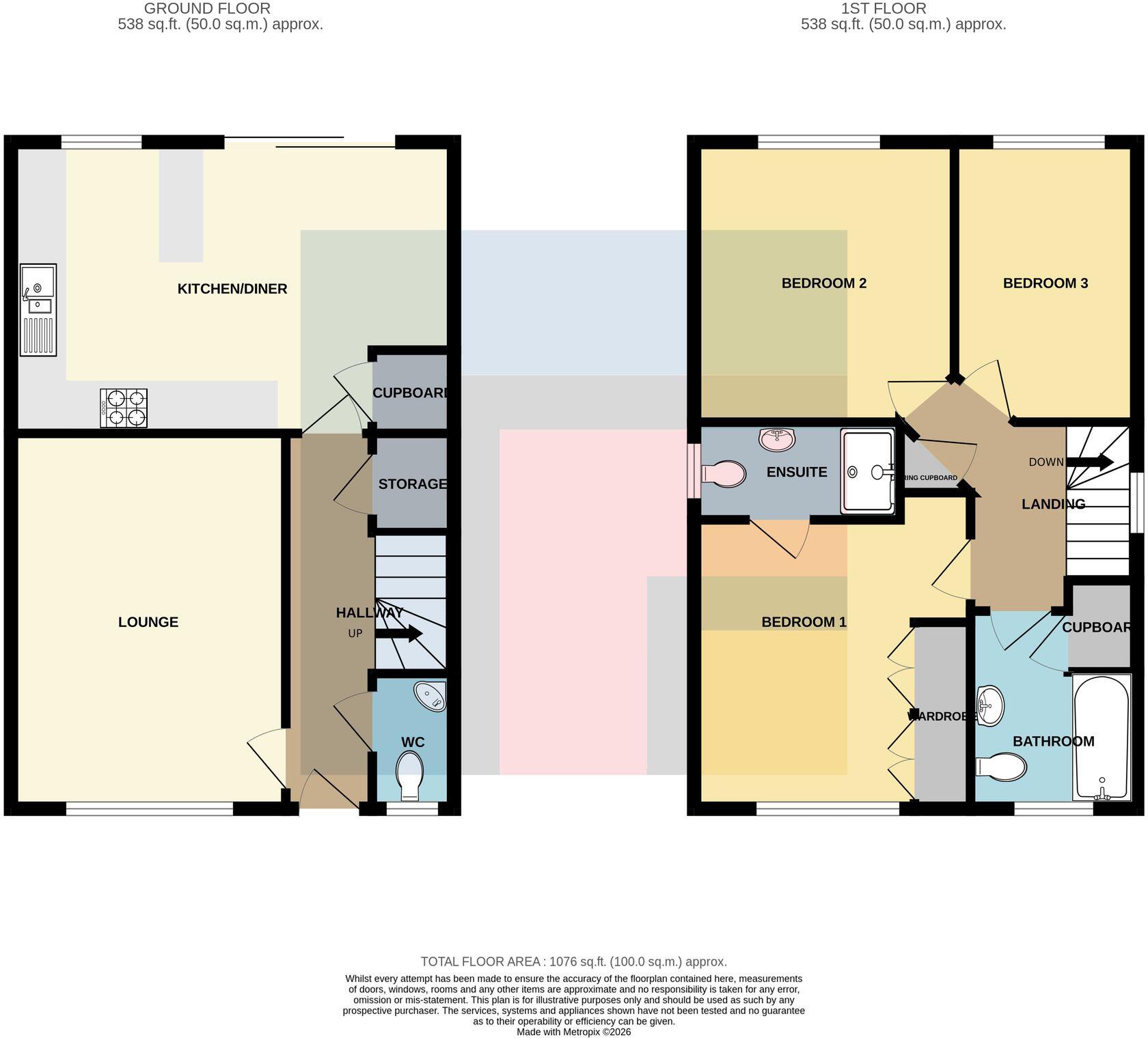 Heol Roald Dahl, Radyr, CF15 floorplan