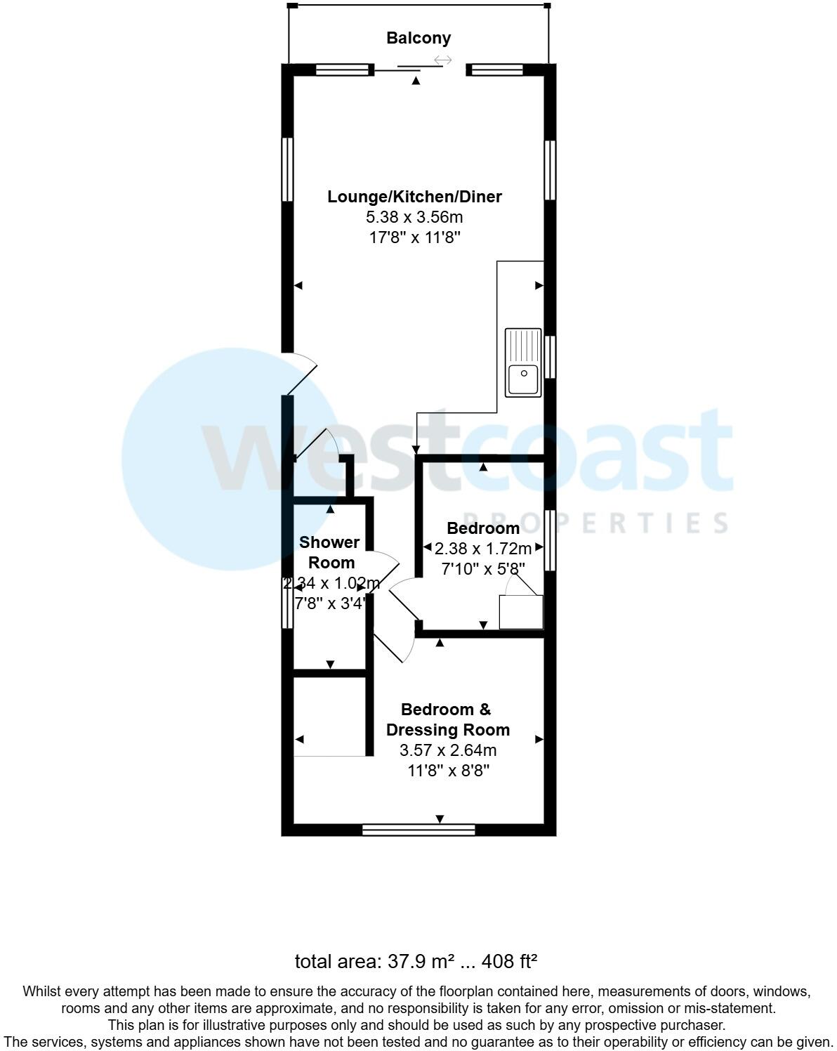 Westfield Road, Burnham-on-Sea, Somerset, TA8 floorplan